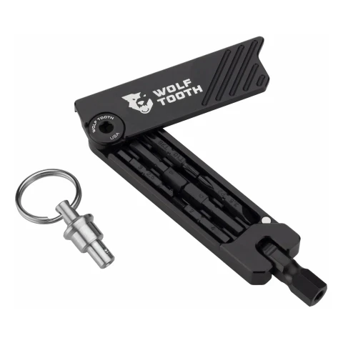 WOLF TOOTH 6-Bit Hex Wrench Multi-Tool with keychain